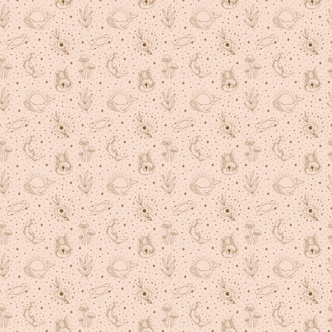 Starry Dreams Removable Wallpaper - Blush Pink