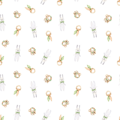 Bunny Meadow Removable Wallpaper