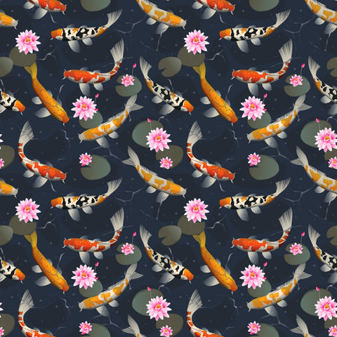 Koi Pond Removable Wallpaper
