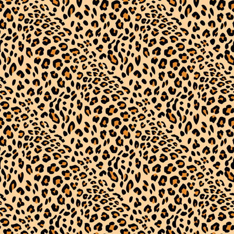 removable wallpaper with a leopard skin pattern, featuring various shades of beige and brown.