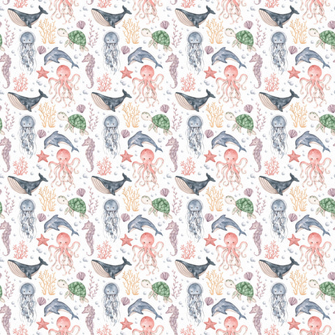 Marine Life Medley Removable Wallpaper