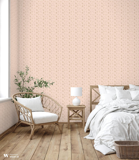 Starry Dreams Removable Wallpaper - Blush Pink