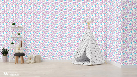 Magic Unicorn Mermaids Removable Wallpaper