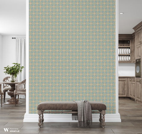 Ornamental Warm Tones Removable Wallpaper