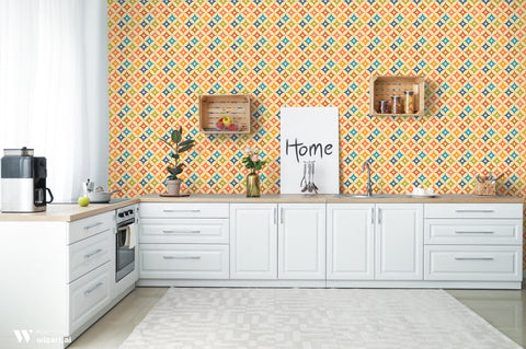 Starbursts on Beige Wallpaper