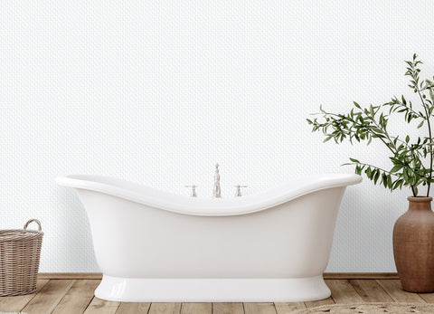 White Linen Removable Wallpaper