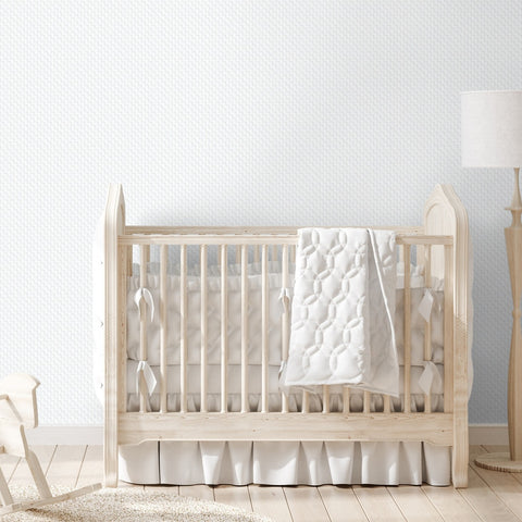 White Linen Removable Wallpaper