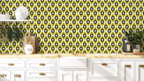 Bygone Daisies Removable Wallpaper