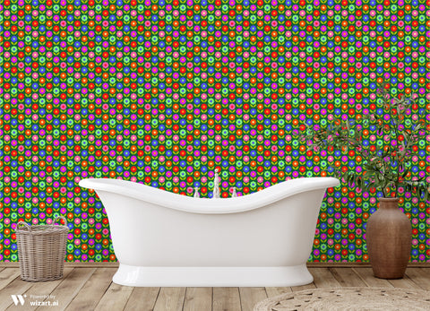 Retro Nordic Style Wallpaper