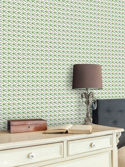 Ferns & Flowers Removable Wallpaper