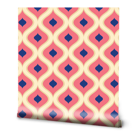 Seventies Swoops Wallpaper