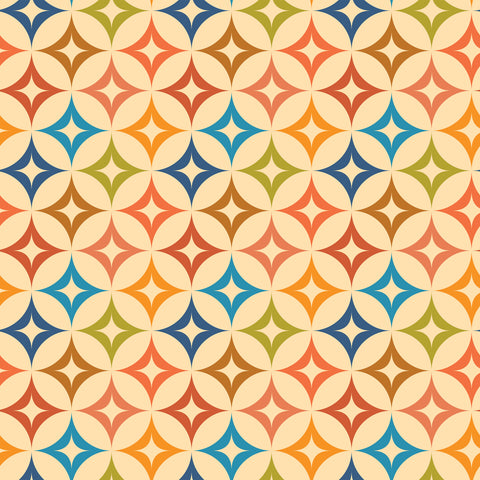 buy Starbursts on Beige Wallpaper