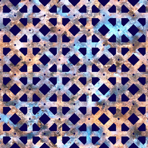 Vibrant Lattice Removable Wallpaper