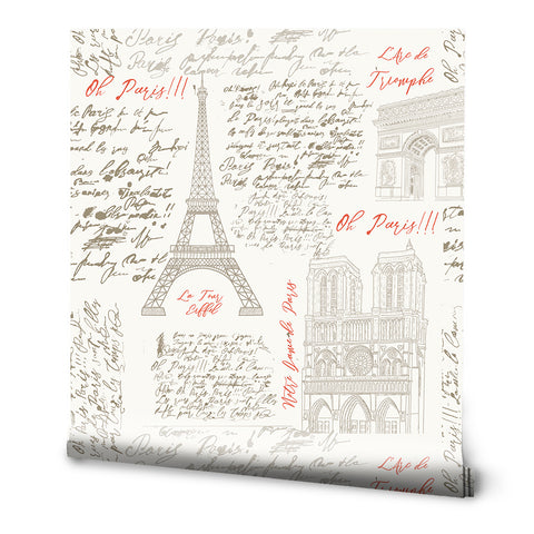 Vive le France Removable Wallpaper