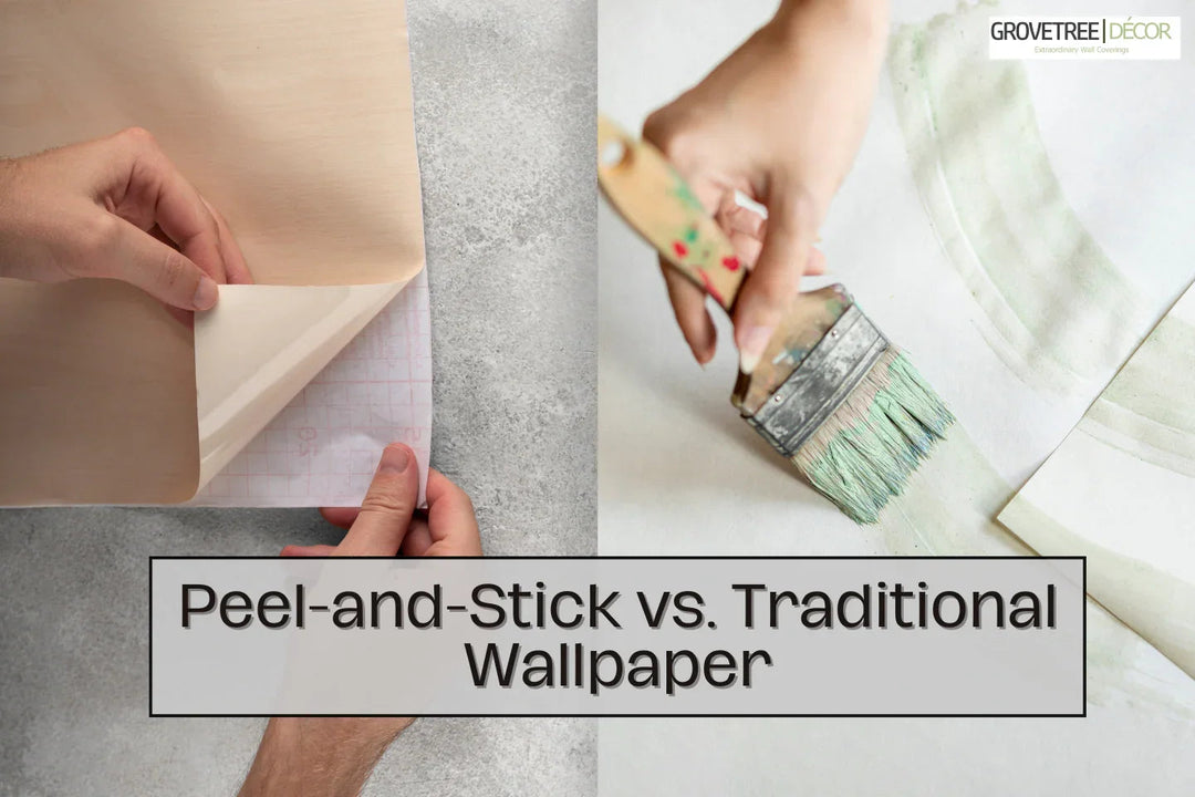 Difference In Peel-and-Stick vs. Traditional Wallpaper