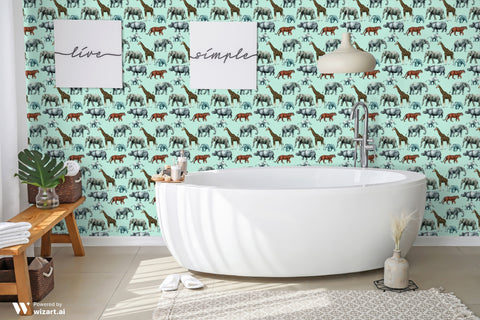 Roaming Safari Removable Wallpaper