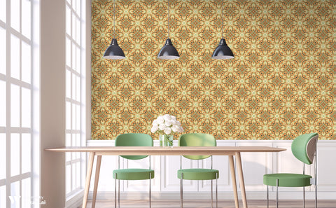 Sandflower Tiles Removable Wallpaper - Large