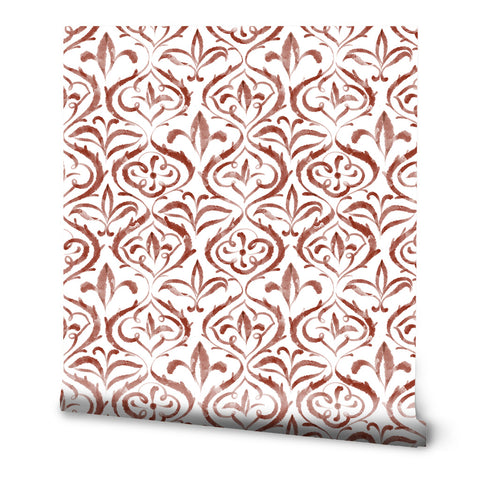 Botanical Currents Removable Wallpaper - White