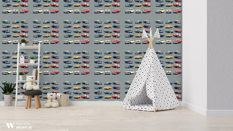 Retro Roadsters Removable Wallpaper