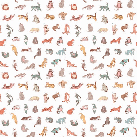 Meow Manor - Purrfect Cats Removable Wallpaper
