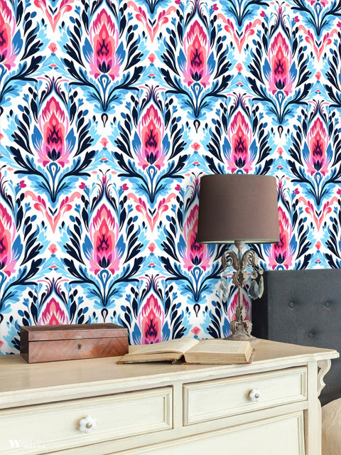Floral Flame Removable Wallpaper