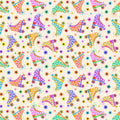 buy Flower Power Roller Skates Wallpaper