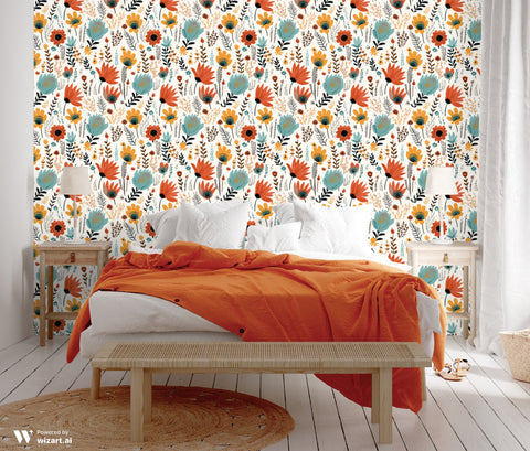 Flower Grove Removable Wallpaper