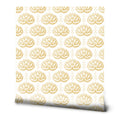 Golden Lotus Removable Wallpaper