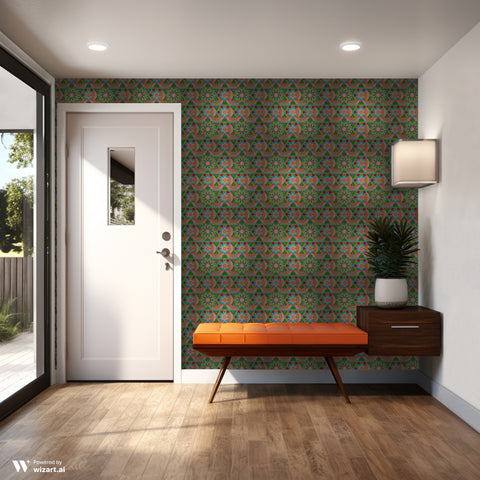 Floral Circuit Removable Wallpaper