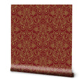 Maharaj Motif Removable Wallpaper - Rich red