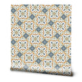 Moroccan Mosaic Removable Wallpaper - Gold & Blue