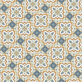 Moroccan Mosaic Removable Wallpaper - Gold & Blue