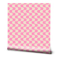 Pink & Cream Waves Wallpaper
