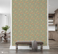 Paisley Ornaments on Sage Green Removable Wallpaper price
