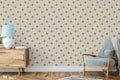 Moroccan Mosaic Removable Wallpaper - Gold & Blue