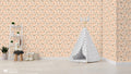 Sporty Balls Removable Wallpaper - Beige