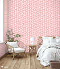 Pink Swans Removable Wallpaper