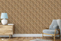  removable wallpaper with a leopard skin pattern, featuring various shades of beige and brown.
