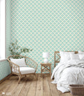 Royal Turquoise Removable Wallpaper for bedroom