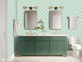 Royal Turquoise Removable Wallpaper for bathroom