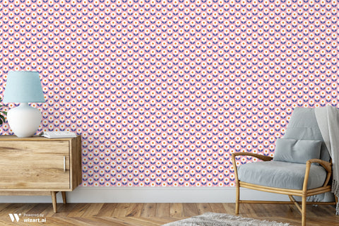 Scandinavian Flower Pattern Wallpaper for home