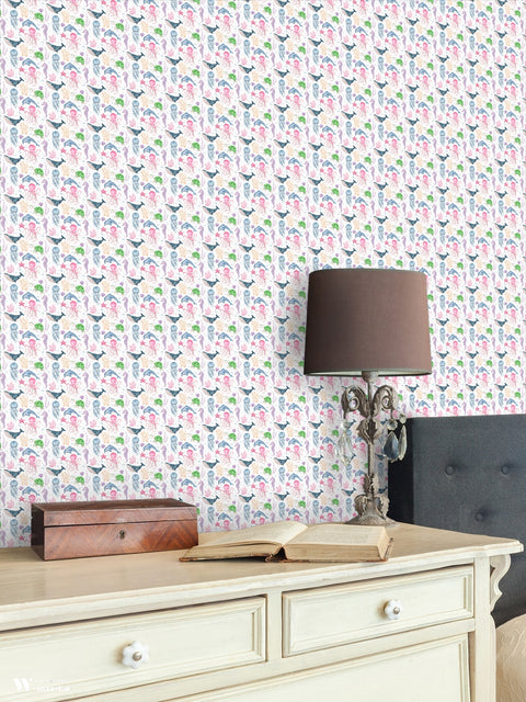 Marine Life Medley Removable Wallpaper