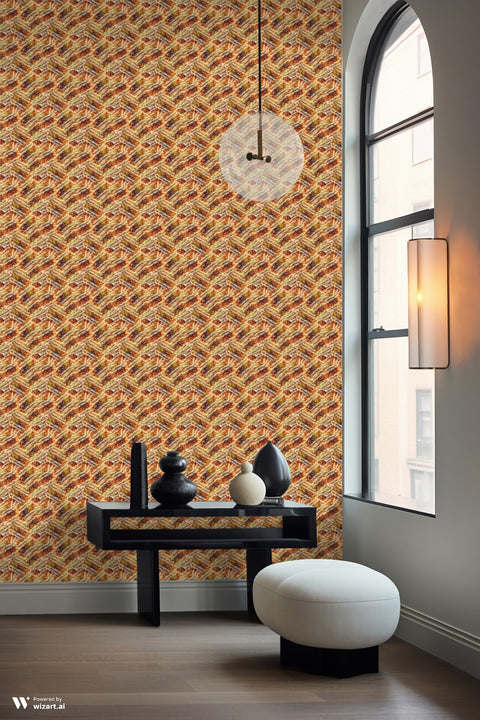Golden Embers Removable Wallpaper