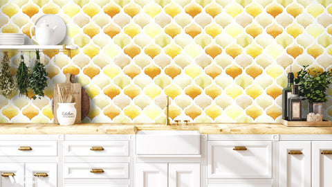 Tangier Rug Removable Wallpaper - Gold