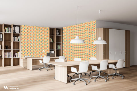 Starbursts on Beige Wallpaper