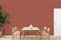 wallpaper with a retro pattern featuring black and white records on an orange background.