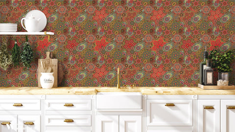Rich Paisley Removable Wallpaper