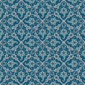 Royal Damask Removable Wallpaper - Blue for sale
