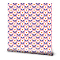 Scandinavian Flower Pattern Wallpaper