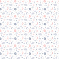 removable wallpaper with a pattern of fluffy clouds, shining stars, and charming moons in various colors on a white background.